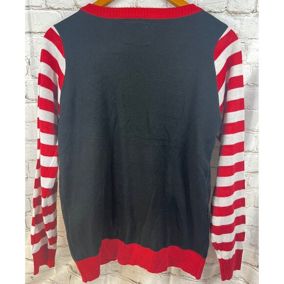 Tipsy Elves "Get Lit" Ugly Christmas Sweater Sz S Tree Lights Actually Up - Picture 5 of 7